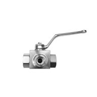 Hidraulik Kugelhahn 3 Wege 3/2 1/4" 