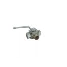 Hidraulik Kugelhahn 3 Wege 3/2 1/4" 