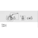 Hidraulik kugelhähne 2-Wege 8L Außengewinde
