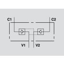 OM VBPDE 1/4" A Doppelt gesteuertes Rückschlagventil