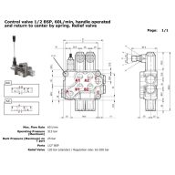 Hidraulikus szelep YFM55/5 1/2" 